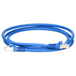 TruConnect TRUP6A1.5BL 1.5mtr CAT 6A S/FTP LSZH Full Copper Patch Lead - Blue