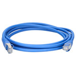 TruConnect TRUP6A2.0BL 2mtr CAT 6A S/FTP LSZH Full Copper Patch Lead - Blue