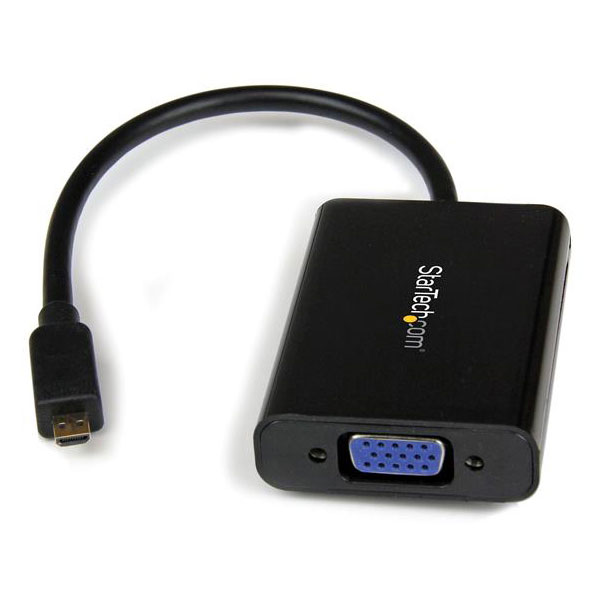 StarTech.com MCHD2VGAA2 Micro HDMI To VGA Video Adapter Converter ...