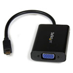StarTech.com MCHD2VGAA2 Micro HDMI To VGA Video Adapter Converter With Audio