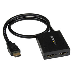 StarTech.com ST122HD4KU 2 port HDMI 1.4 Splitter Cable - USB Powered - 4K30