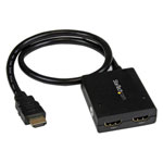 StarTech.com ST122HD4KU 2 port HDMI 1.4 Splitter Cable - USB Powered - 4K30