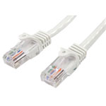 StarTech 45PAT1MWH Cat5e Snagless Patch Cable RJ45 Connectors 1m White