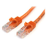 StarTech 45PAT2MOR Cat5e Snagless Patch Cable RJ45 Connectors 2m Orange