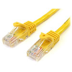 StarTech 45PAT2MYL Cat5e Snagless Patch Cable RJ45 Connectors 2m Yellow