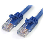 StarTech 45PAT3MBL Cat5e Snagless Patch Cable RJ45 Connectors 3m Blue