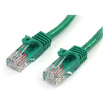 StarTech 45PAT3MGN Cat5e Snagless Patch Cable RJ45 Connectors 3m Green