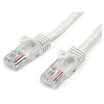 StarTech 45PAT3MWH Cat5e Snagless Patch Cable RJ45 Connectors 3m White