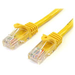 StarTech 45PAT3MYL Cat5e Snagless Patch Cable RJ45 Connectors 3m Yellow