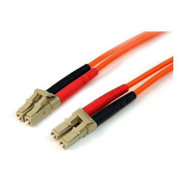 StarTech 50FIBLCLC1 1m Multimode 50/125 Duplex Fibre Patch Cable L...