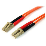StarTech 50FIBLCLC2 2m Multimode 50/125 Duplex Fibre Patch Cable LC - LC