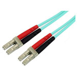 StarTech A50FBLCLC3 3m 10Gb Aqua Multimode 50/125 Duplex Fibre Patch Cable