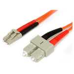 StarTech FIBLCSC2 2m Multimode 62.5/125 Duplex Fibre Patch Cable LC - SC