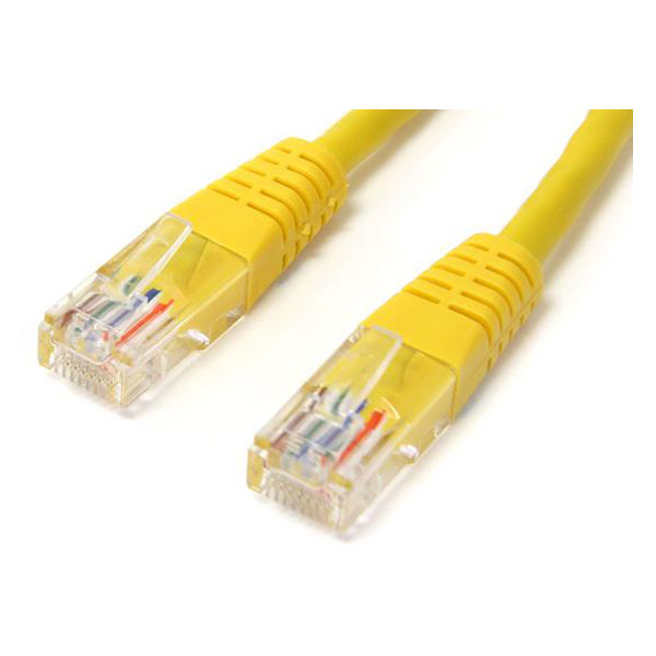 StarTech M45PATCH1YL 300mm Cat5e Yellow Moulded RJ45 UTP Cat5e Patch