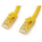 StarTech N6PATC1MYL 1m Yellow Snagless Cat6 UTP Patch Cable - ETL Verified