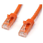 StarTech N6PATC2MOR 2m Orange Snagless Cat6 UTP Patch Cable - ETL Verified