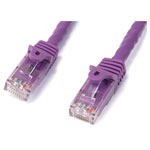 StarTech N6PATC2MPL 2m Purple Snagless Cat6 UTP Patch Cable - ETL Verified