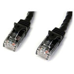 StarTech N6PATC50CMBK 500mm Black Snagless Cat6 UTP Patch Cable - ETL Verified
