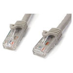StarTech N6PATC50CMGR 500mm Grey Snagless Cat6 UTP Patch Cable - ETL Verified