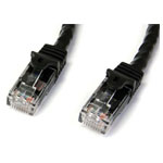 StarTech N6PATC7MBK 7m Black Snagless Cat6 UTP Patch Cable - ETL Verified