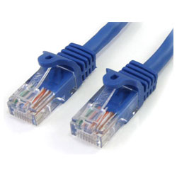 StarTech RJ45PATCH10 Cat5e Snagless Patch Cable RJ45 Connectors 3m Blue