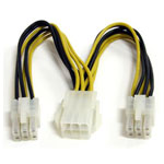 StarTech PCIEXSPLIT6 150mm PCI Express 6-pin Power Splitter Cable