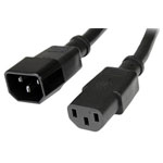 StarTech PXT1001M 1m Standard Computer Power Cable Extension - C14 To C13