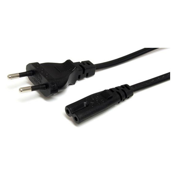 StarTech PXTNB2SEU1M 1m Laptop Power Cable European CEE7/16 To C7 Figure of 8