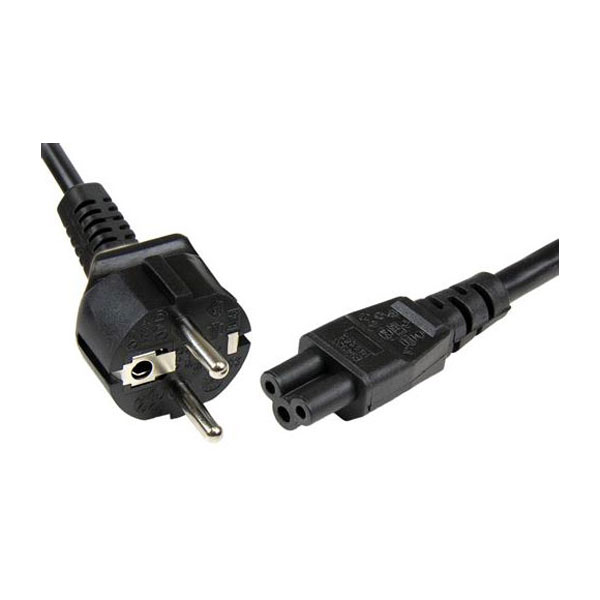 StarTech PXTNB3SEU1M 1m Laptop Power Cable Schuko CEE7/3 to C5 Cloverleaf