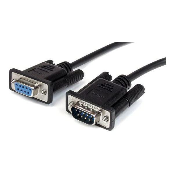 StarTech MXT1001MBK 1m Black Straight Through DB9 Serial RS232 Cable - M/F