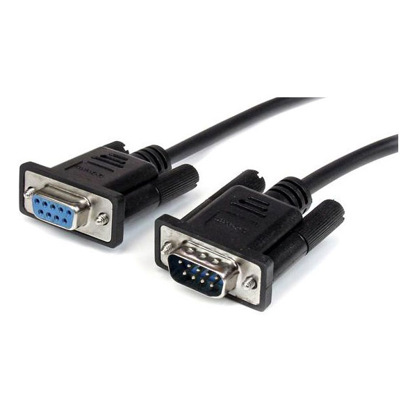 StarTech MXT1002MBK 2m Black Straight Through DB9 Serial RS232 Cable - M/F
