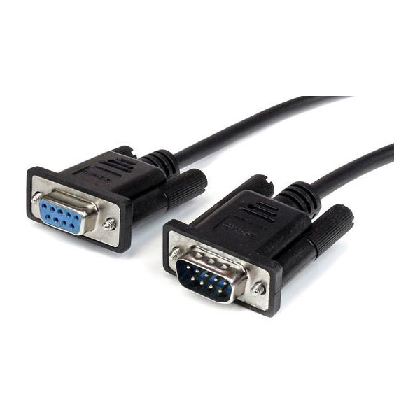 StarTech MXT1003MBK 3m Black Straight Through DB9 Serial RS232 Cable - M/F