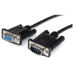 StarTech MXT1003MBK 3m Black Straight Through DB9 Serial RS232 Cable - M/F