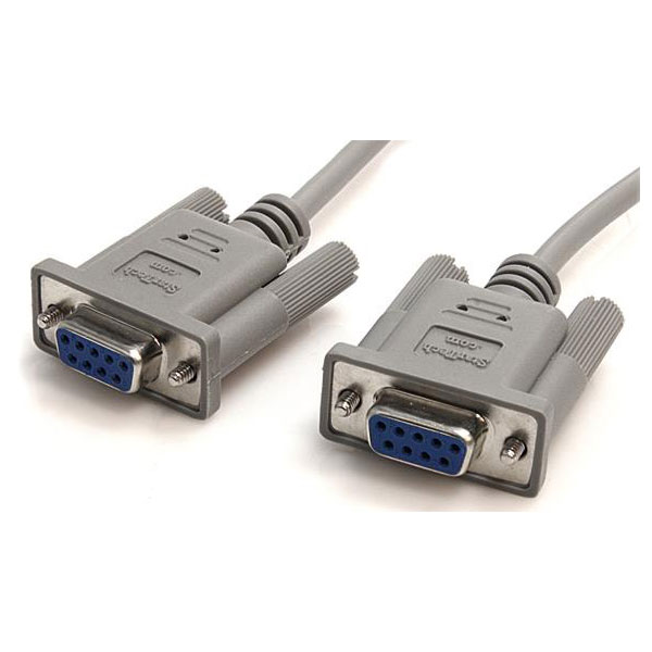 StarTech SCNM9FF 3m DB9 Serial RS232 Null Modem Cable F/F | Rapid ...