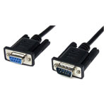 StarTech SCNM9FM2MBK 2m Black DB9 Serial RS232 Null Modem Cable F/M