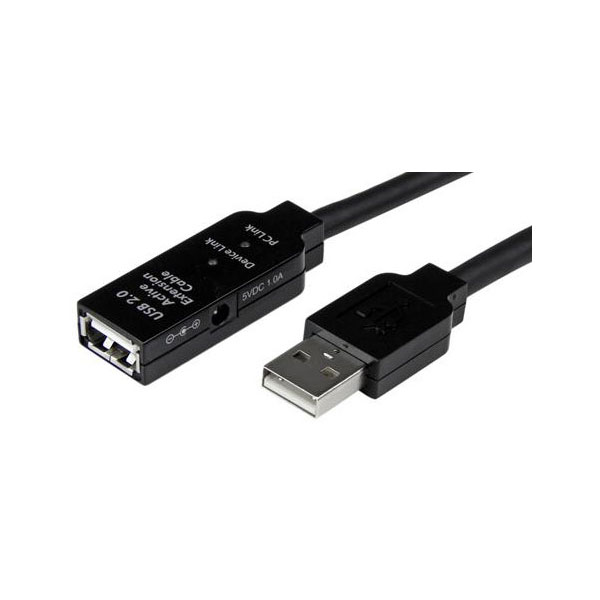 StarTech USB2AAEXT5M 5m USB 2.0 Active Extension Cable - M/F