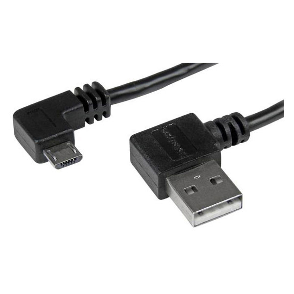 StarTech USB2AUB2RA2M 2m USB 2.0 A Right Angle To Micro B Right Angle Cable M/M