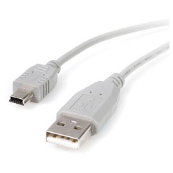 StarTech USB2HABM1 300mm Mini USB 2.0 Cable - A To Mini B - M/M