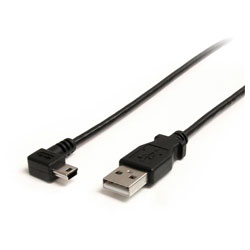 StarTech USB2HABM3RA 0.9m Mini USB 2.0 Cable - A To Right Angle Mini B