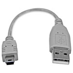 StarTech USB2HABM6IN 150mm 150mm Mini USB 2.0 Cable - A To Mini B