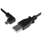 StarTech.com USBAUB2MLA 2m Micro USB Cable - A To Left Angle Micro B