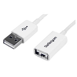 StarTech.com USBEXTPAA2MW 2m White USB 2.0 Extension Cable A To A - M/F