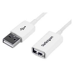 StarTech.com USBEXTPAA3MW 3m White USB 2.0 Extension Cable A To A - M/F