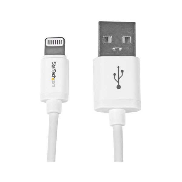 StarTech.com USBLT15CMW 15cm Short White Apple® Lightning Connector ...