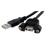 StarTech.com USBPNLAFAM2 2 ft Panel Mount USB Cable A To A - F/M