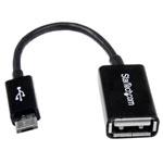 StarTech.com UUSBOTG 5in Micro USB To USB OTG Host Adapter M/F