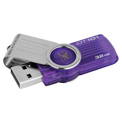 Kingston DT101G2/32GB 32GB DataTraveler 101 Generation 2 Purple USB Flash Drive