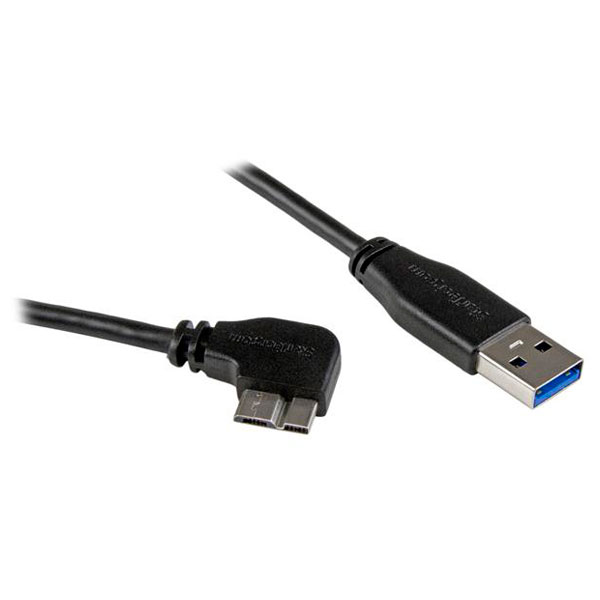 StarTech USB3AU50CMRS 500mm USB A 3.0 To Micro B Right Angle Slim ...