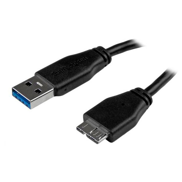 StarTech USB3AUB15CMS 150mm USB A 3.0 To Micro B Slim Cable M/M | Rapid ...