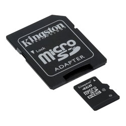 Kingston SDC4/4GB microSDHC Card (Class 4) - 4GB